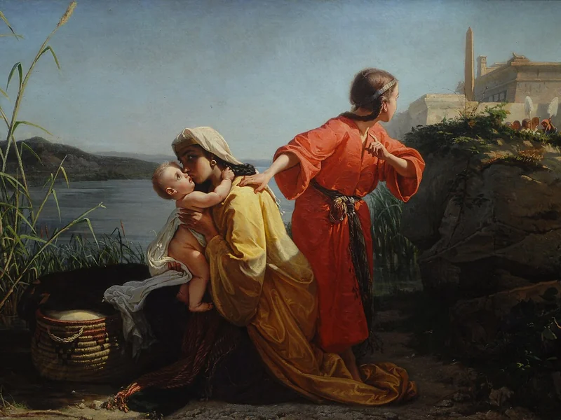 1813-Giuseppe Mancinelli - Mosè abbandonato dalla madre